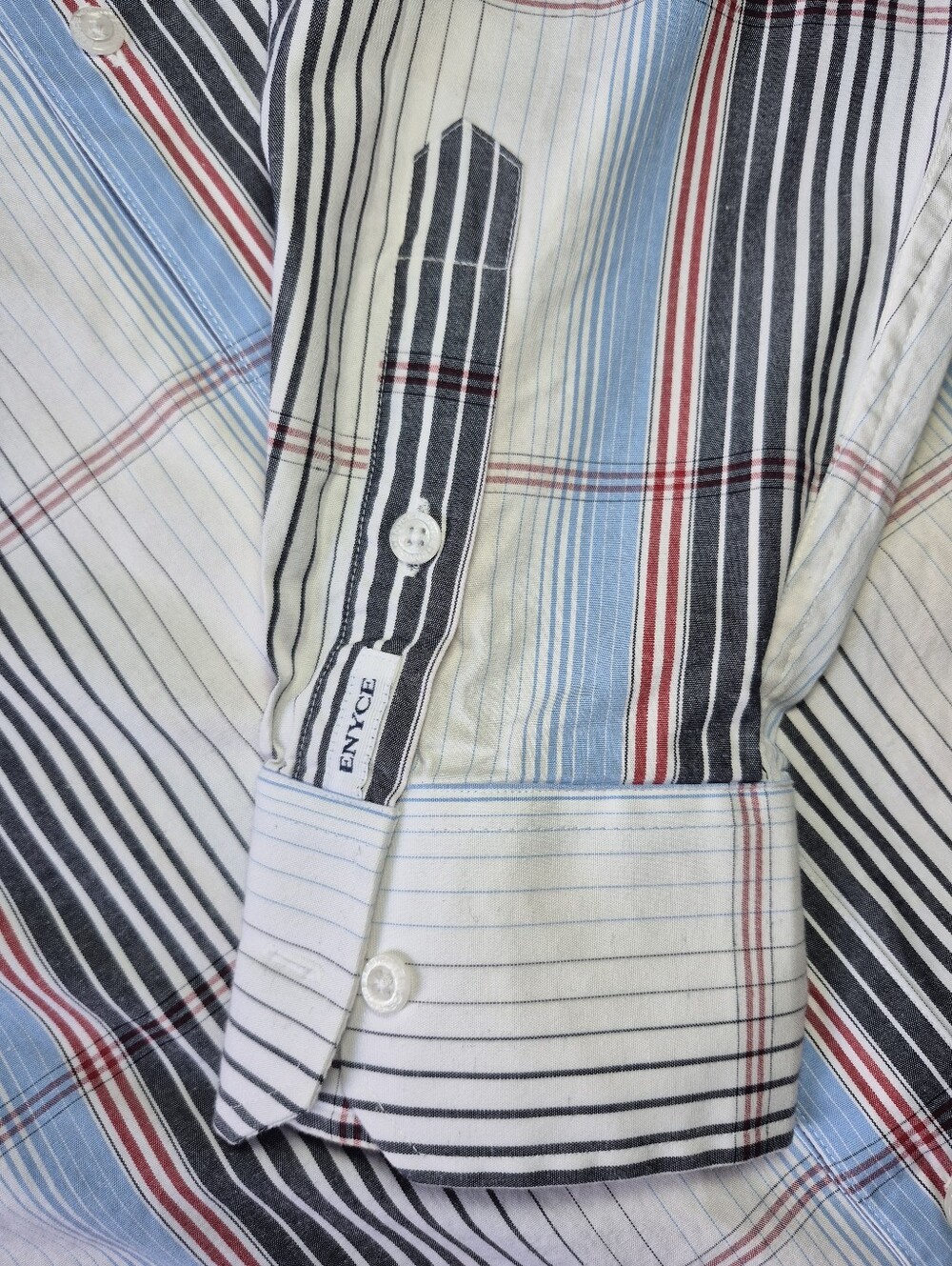 Vintage Y2K Enyce Striped Button Down Shirt - Size XL - Picture 5 of 6